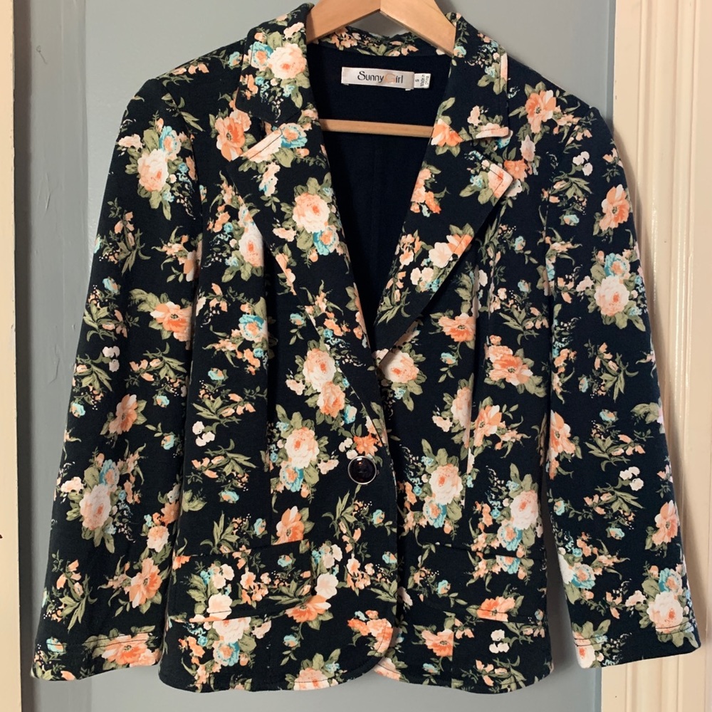 Small Floral Cotton Blazer